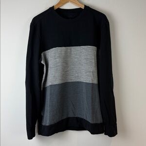 Icebreaker Black Merino Lightweight Sweatshirt Size Large